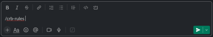 crb-rules slash command input