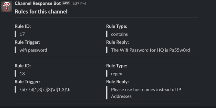 crb-rules slash command output